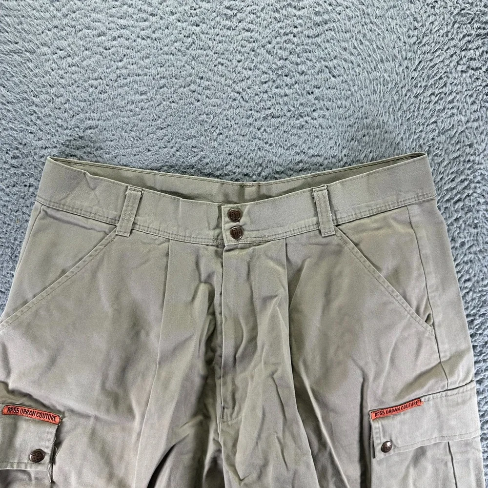 RP55 Urban Couture Shorts Mens 36 Brown Cargo Utility Summer Workwear Travel